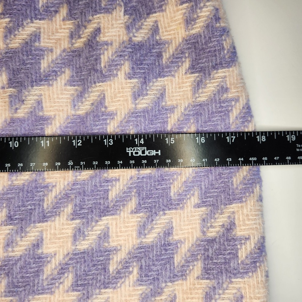Forever 21 Houndstooth Tweed Mini Skirt Womens Small Pink Purple - Picture 4 of 7